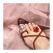 芙蓉 II YG 红 Toe Ring