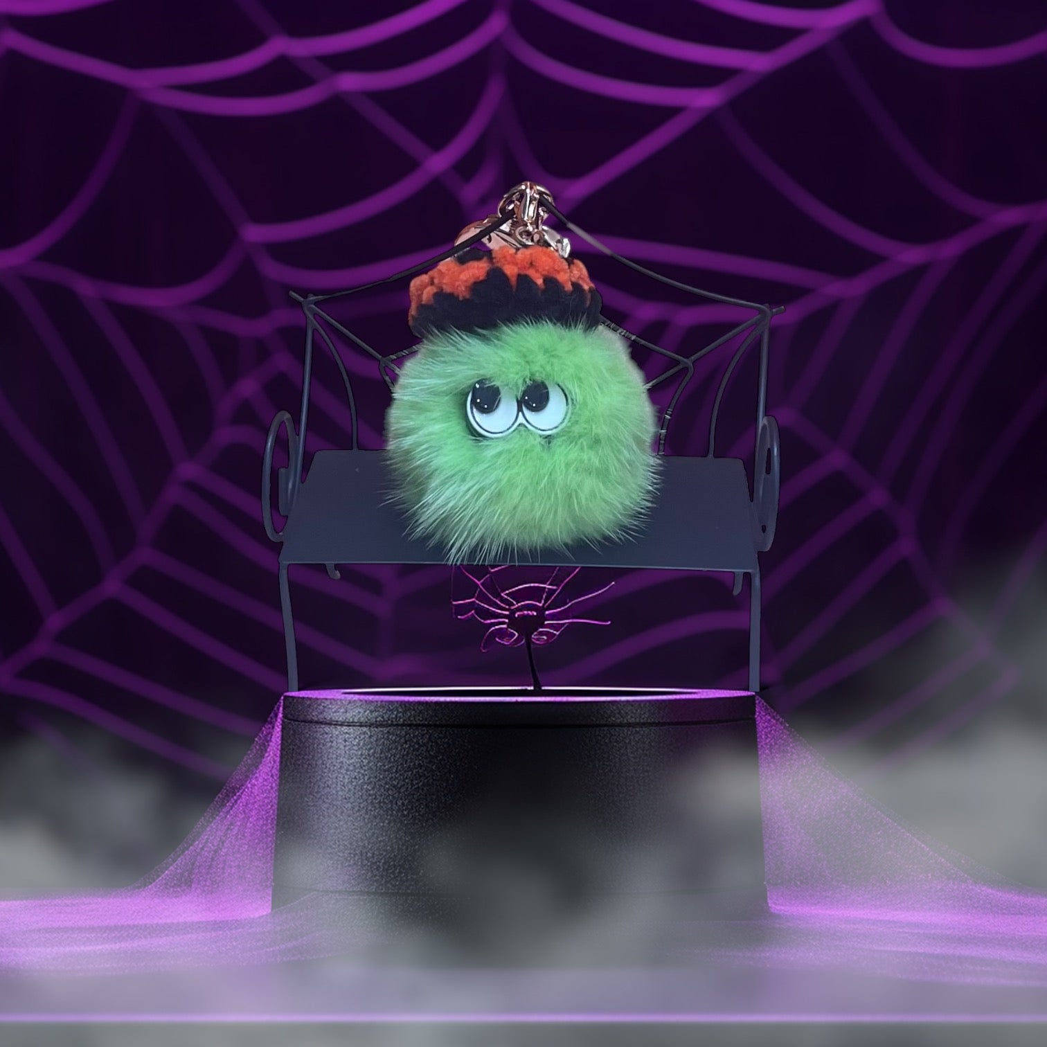 Beret SS black tangerine