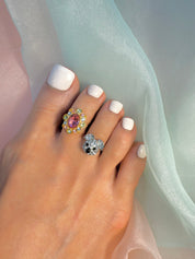 Laprinces YG 玫瑰组合 Toe Ring