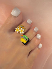 巨嘴鸟 YG 黄 Toe Ring