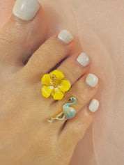 木槿 S YG 黄 Toe Ring
