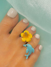 木槿 S YG 黄 Toe Ring