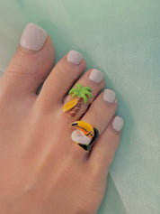 可可板黄色 Toe Ring