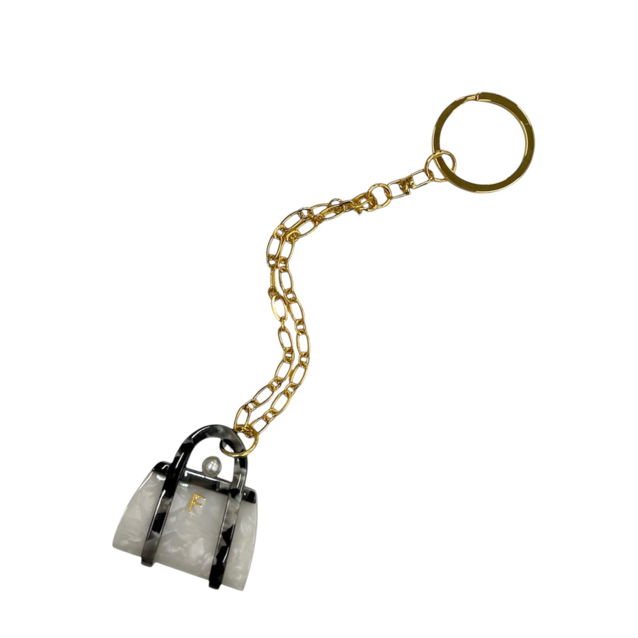Mini bag S/M/L bag charm white black