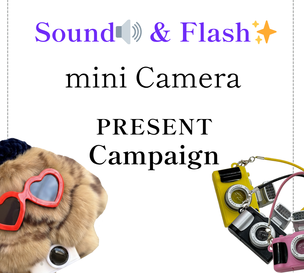 フラッシュ & サウンド ミニカメラ プレゼント中