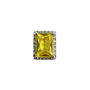  Toe Ring  princess rhodium yellow