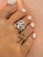 Mare YG Blue Toe Ring 