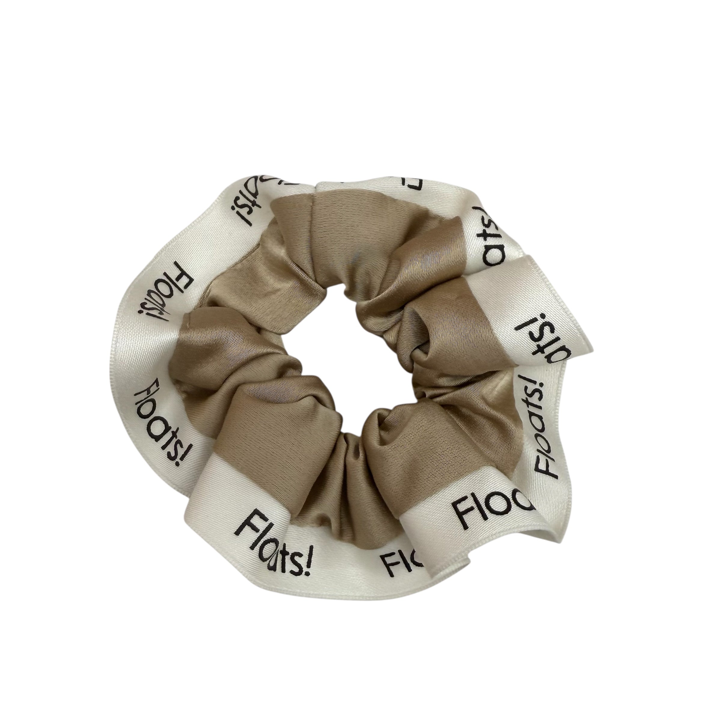 Floats! Scrunchie SS・S・M Beige White
