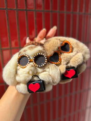 moff moff bag charm S size marble pudding