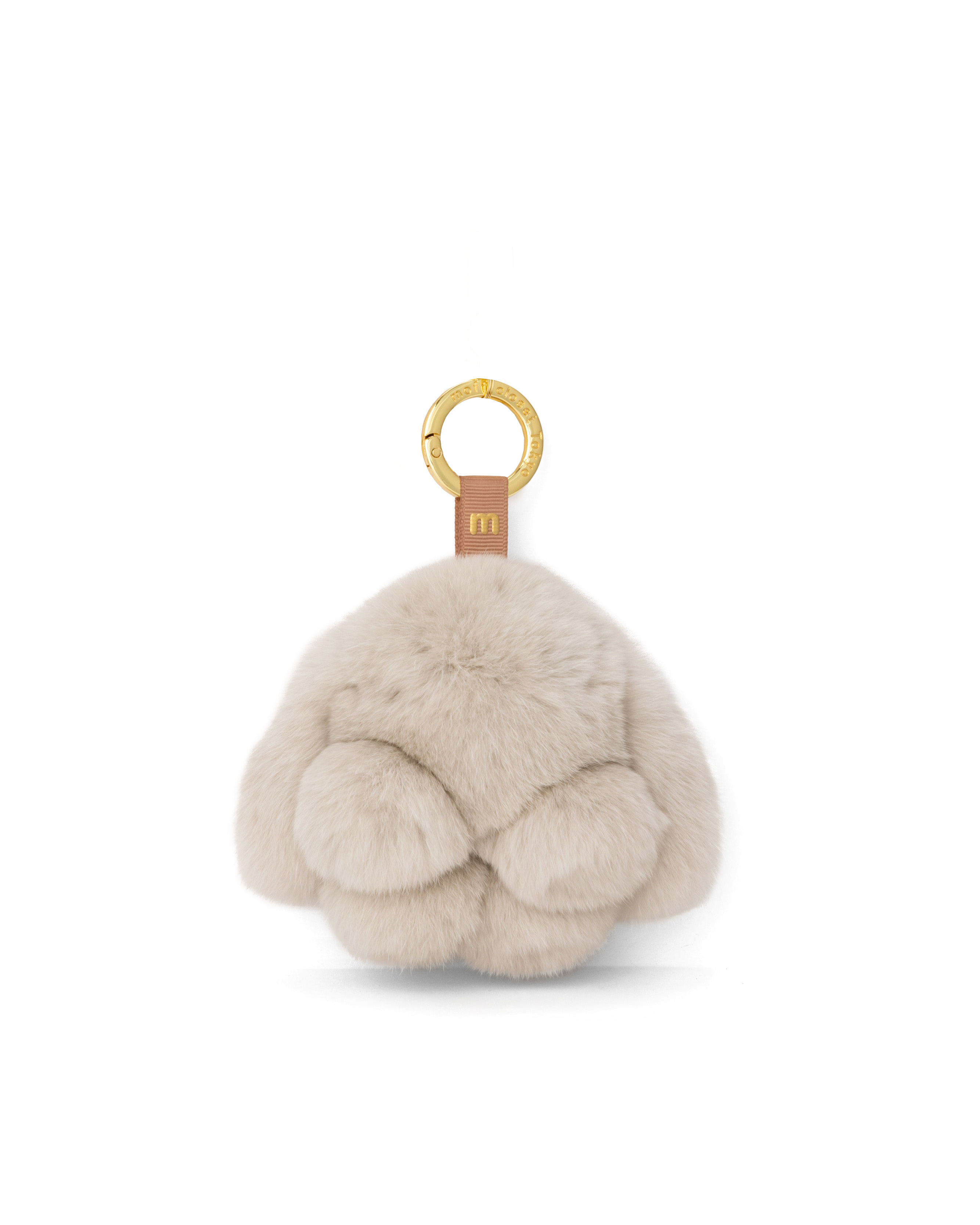 moff moff bag charm S size macaron gray