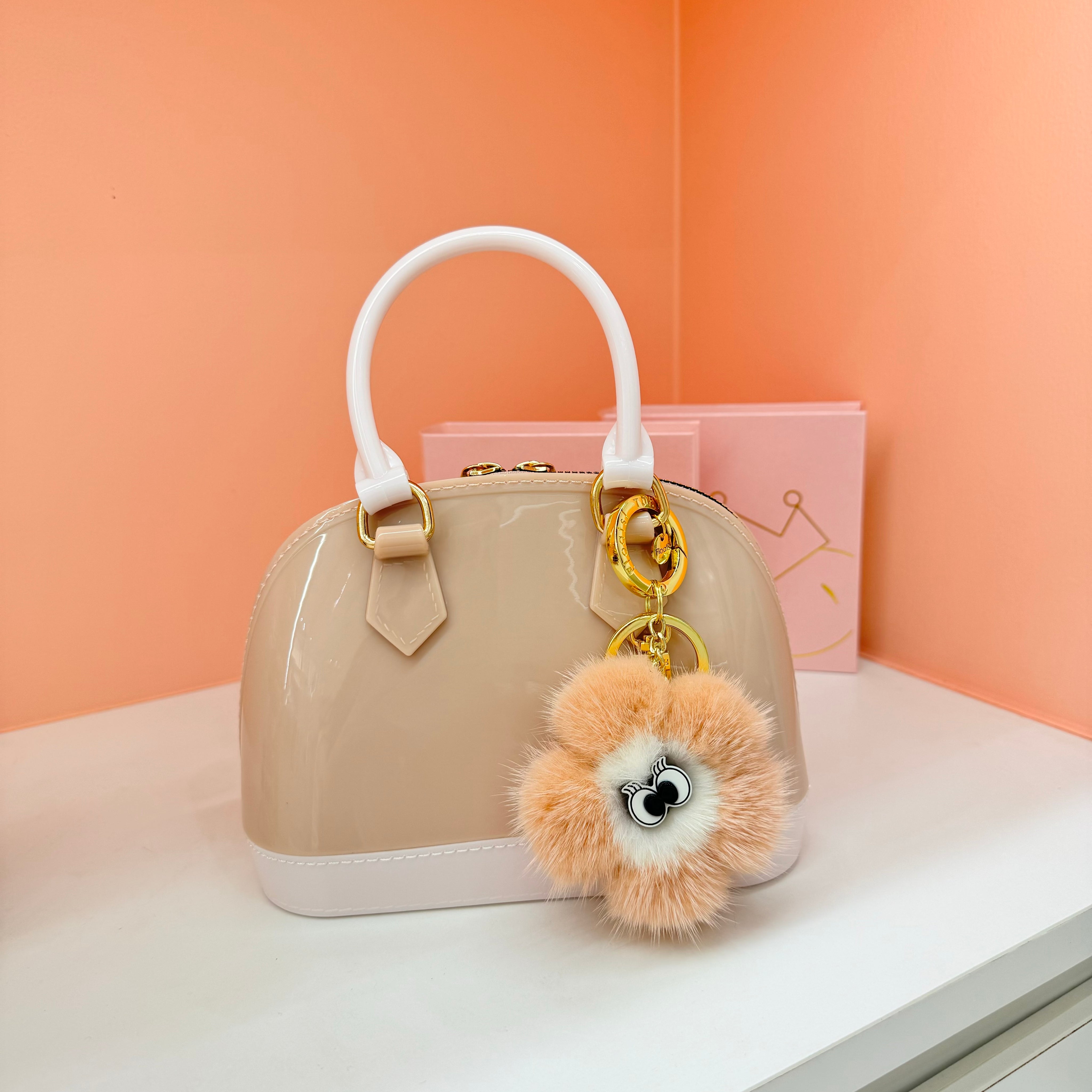 Jelly bag beige ivory