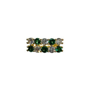  Toe Ring  redouble yellow gold green