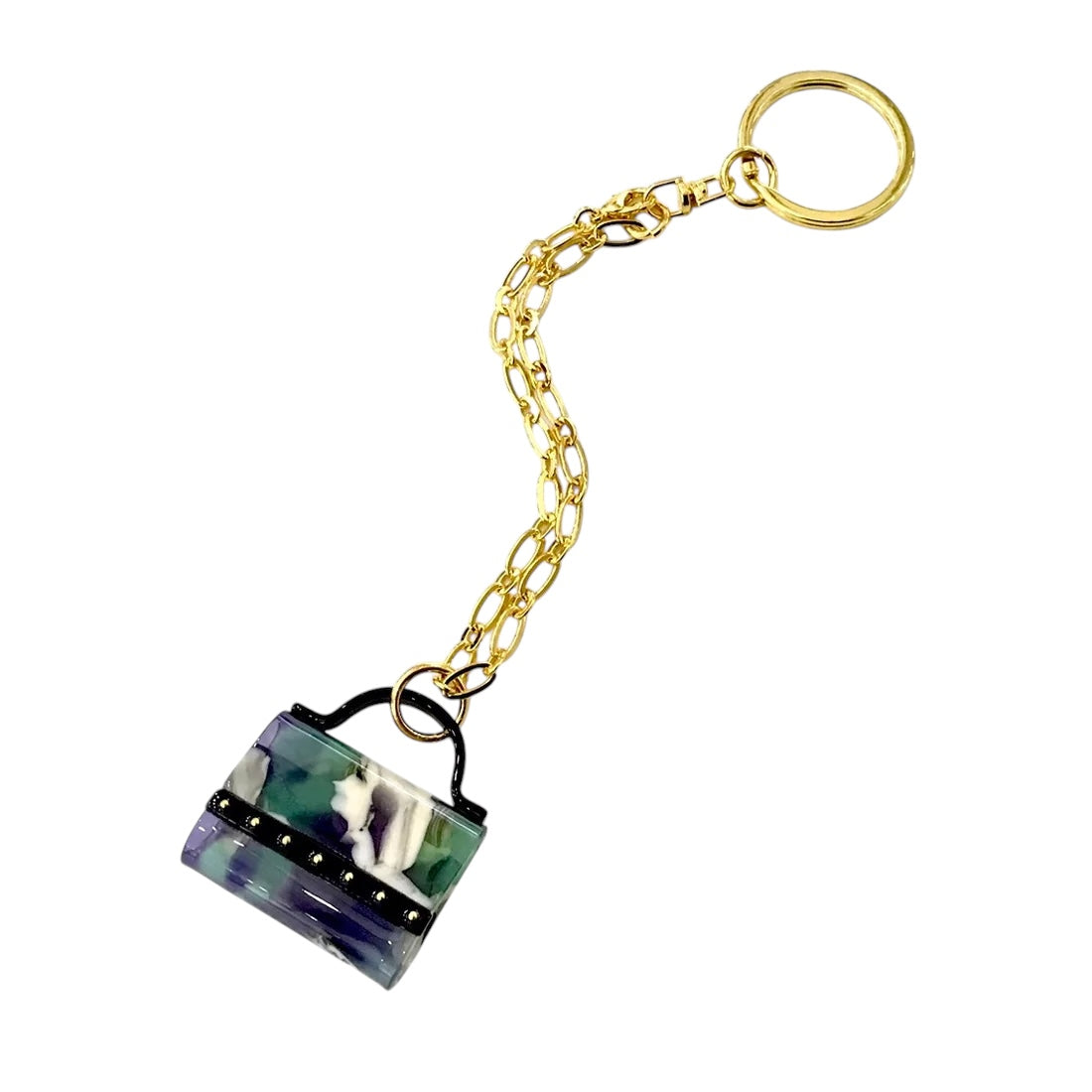 Mini bag S/M/L bag charm green mix
