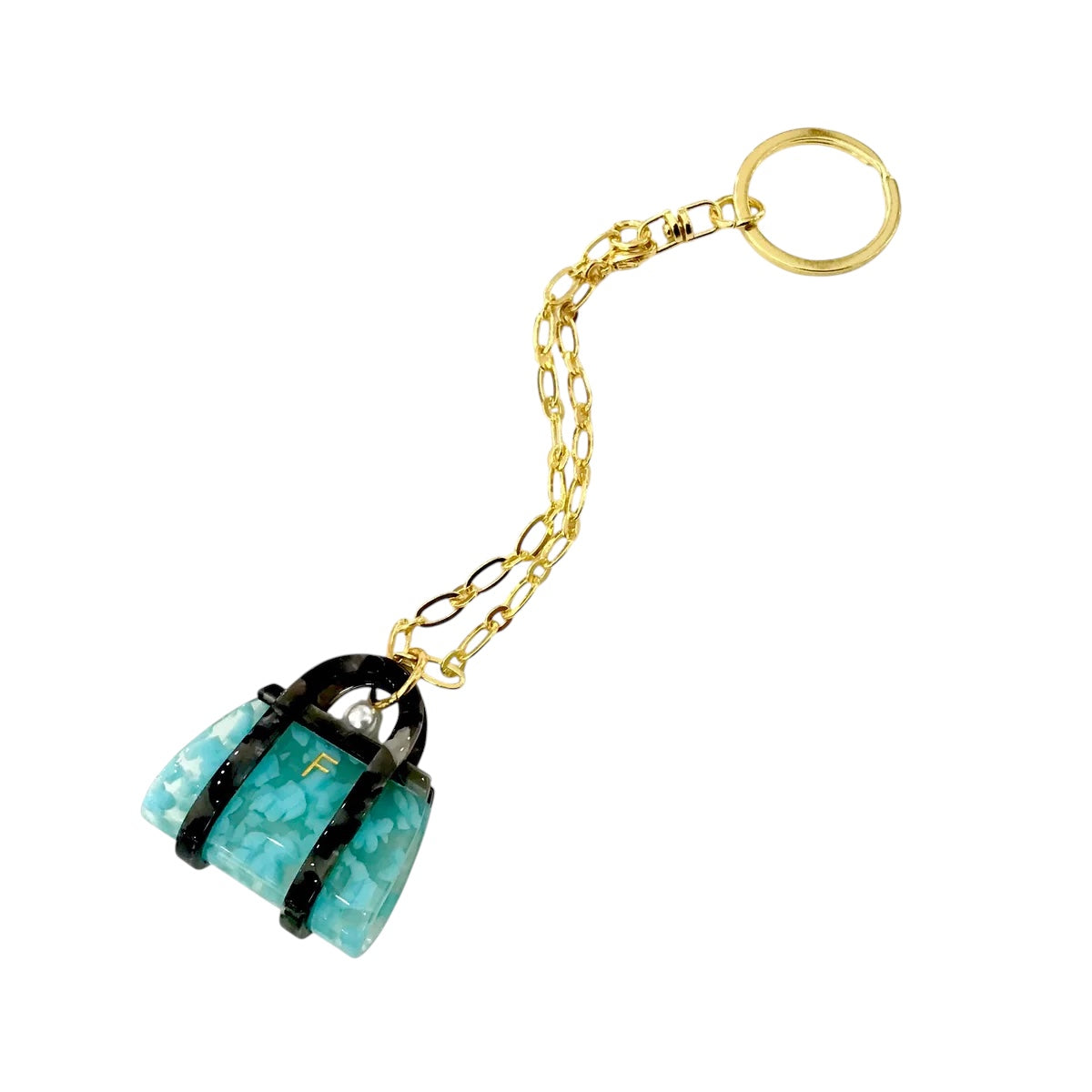 Mini bag S/M/L bag charm clear blue