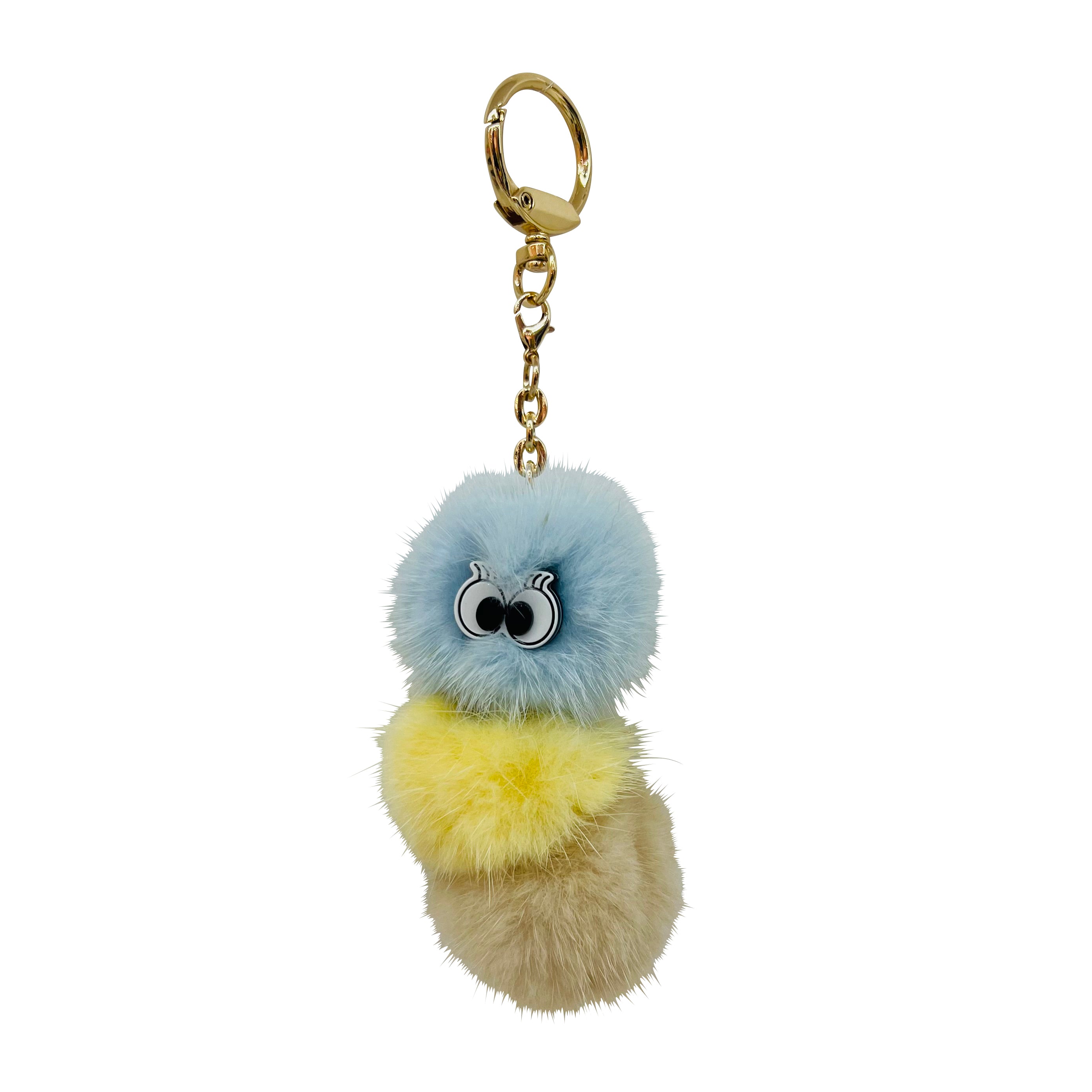 Mini Maru 毛毛虫钥匙圈苏打水