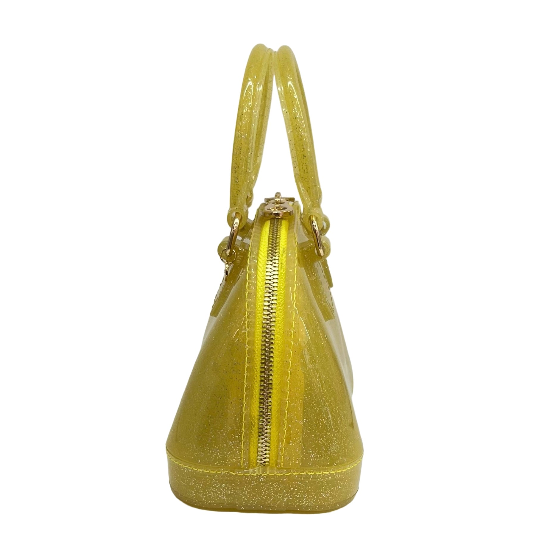 Jelly bag yellow glitter