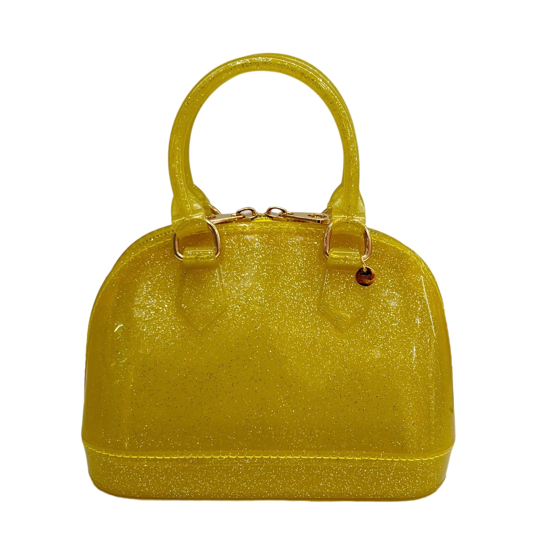 Jelly bag yellow glitter