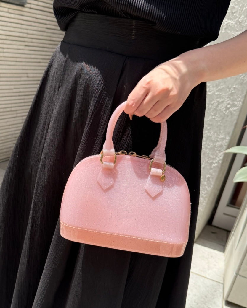 Jelly bag pink glitter