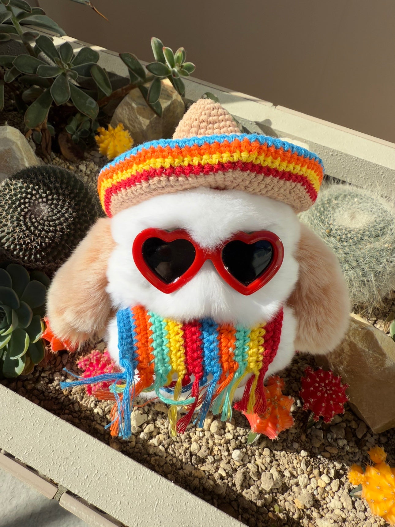Mexican poncho set M