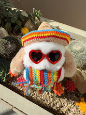 Mexican poncho set M