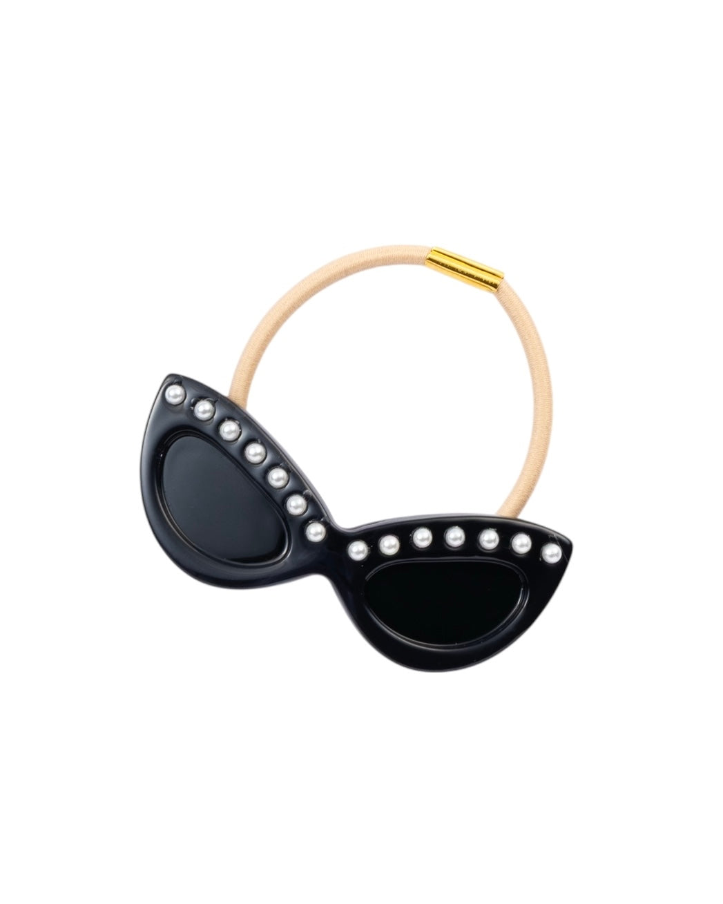 大きなサングラスヘアゴム S・Mサイズ キャッツアイパール*