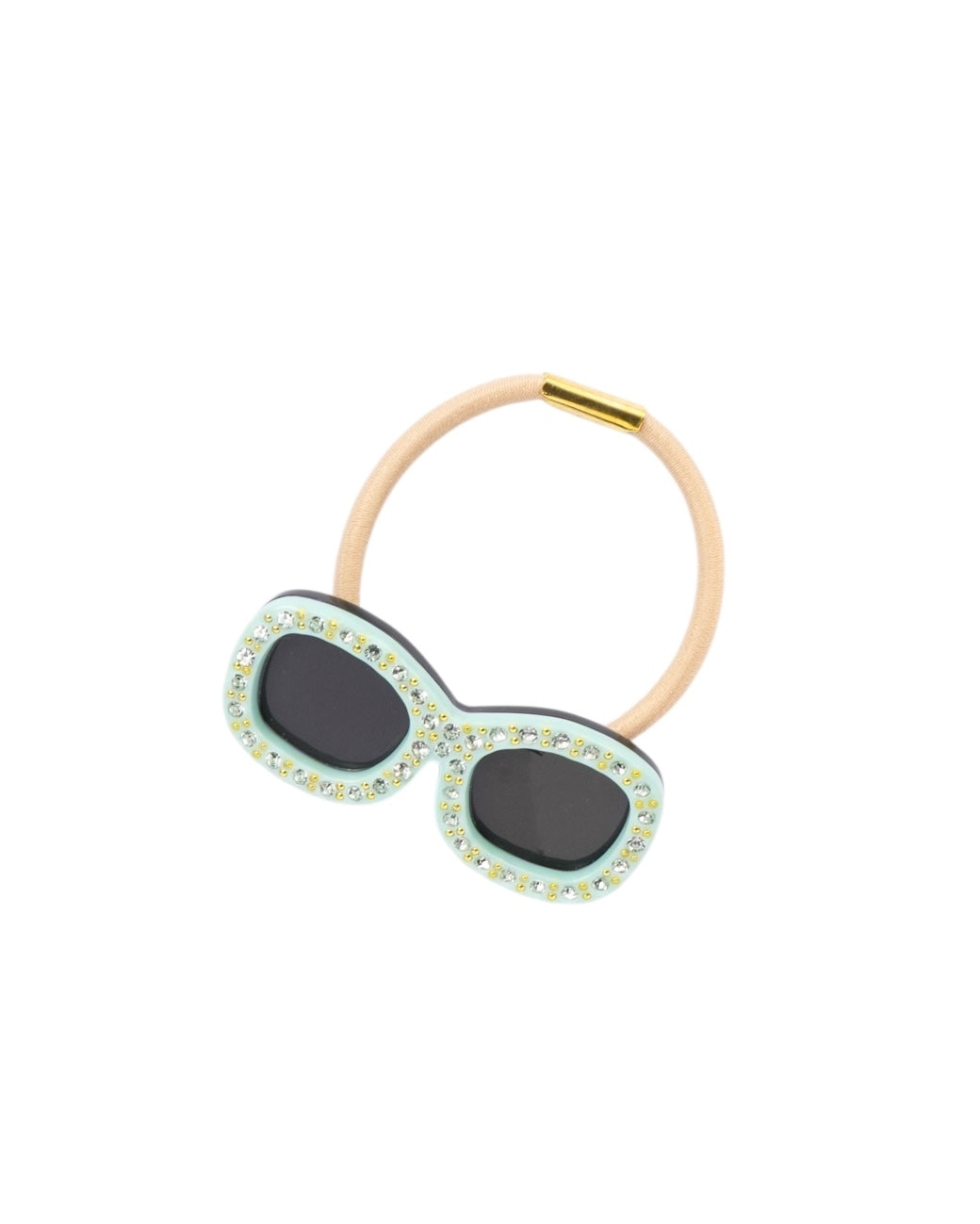 サングラスヘアゴム ssサイズ スクエア クリスタル*