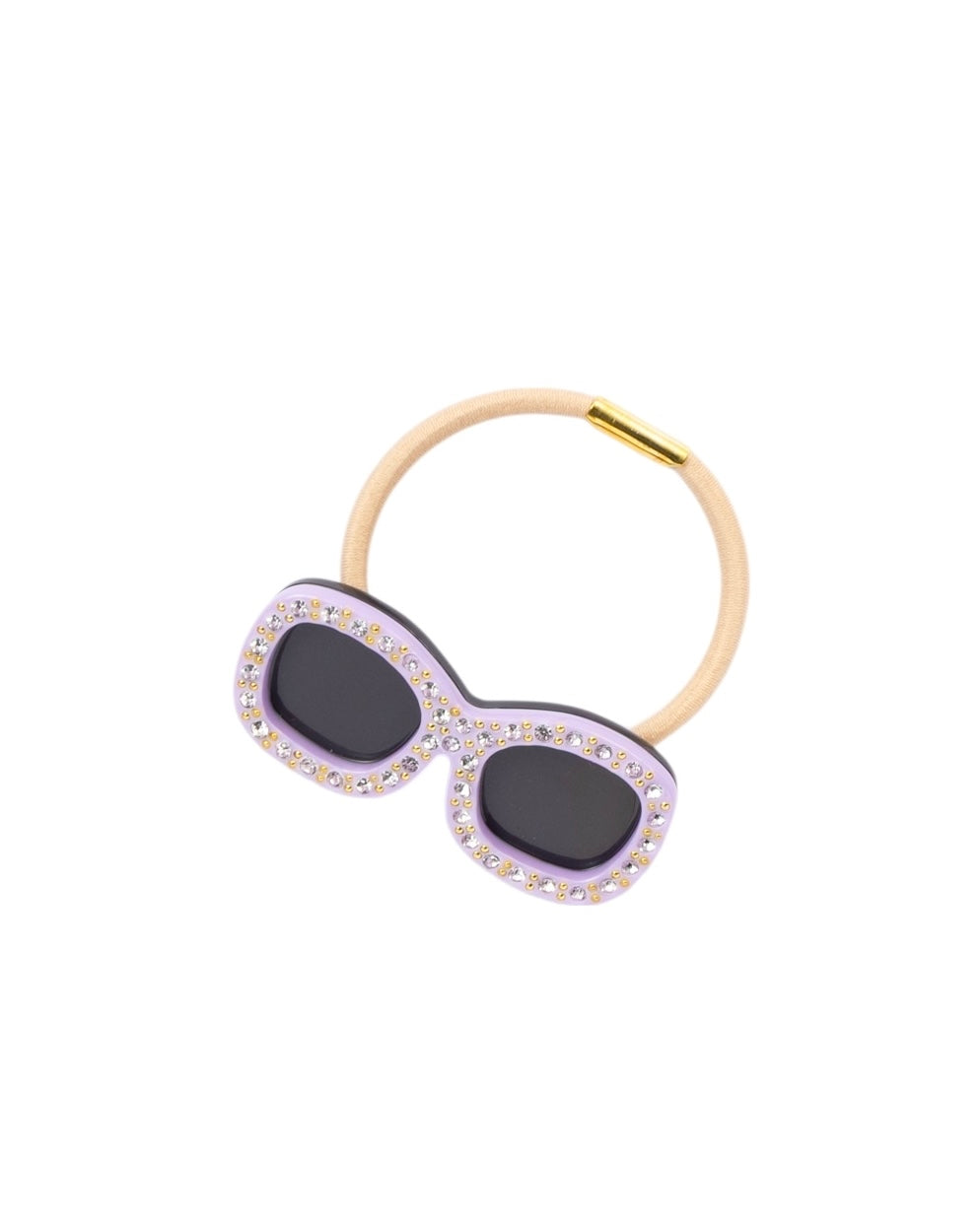 サングラスヘアゴム ssサイズ スクエア クリスタル*