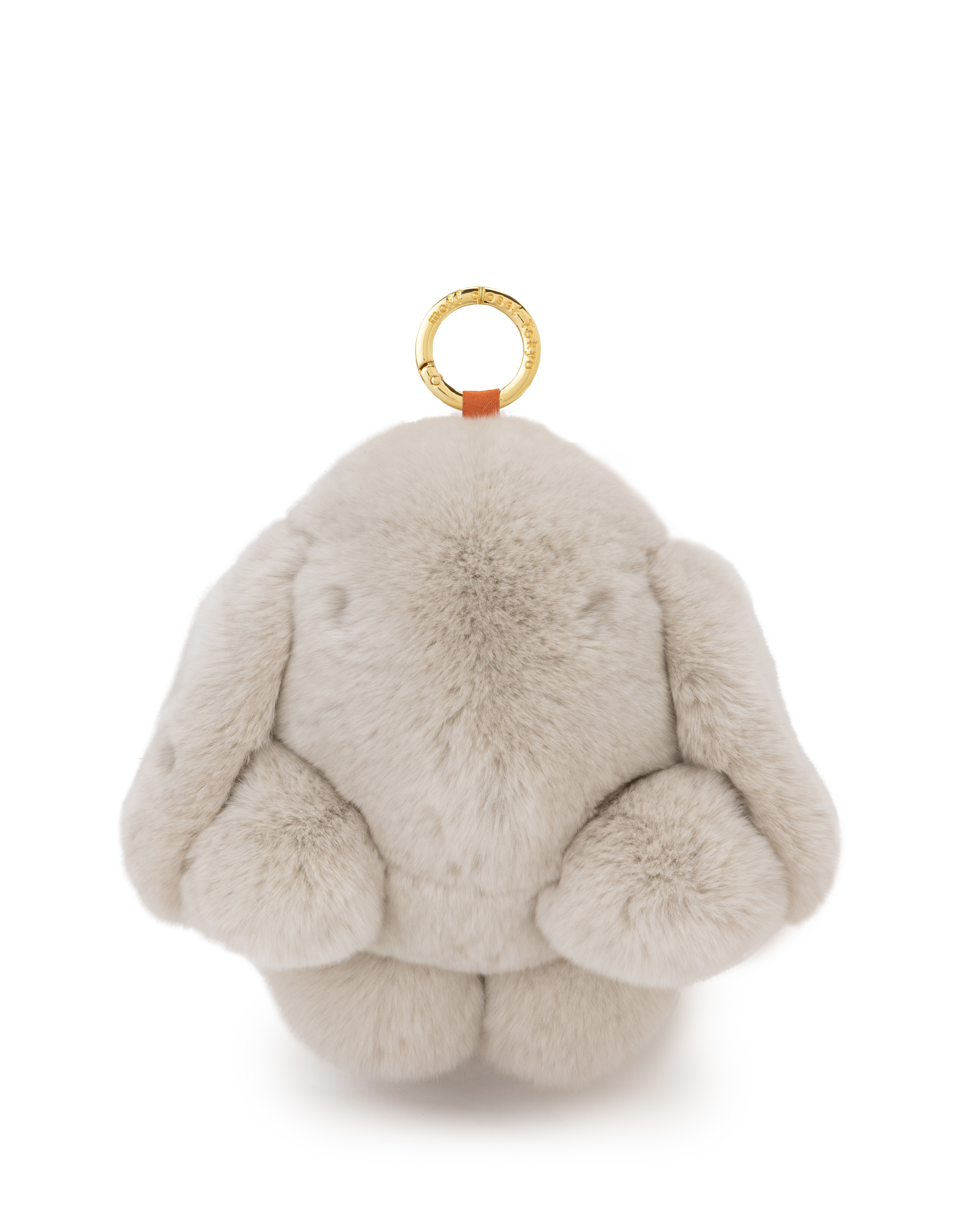 moff moff バッグチャーム Lサイズ マカロングレー