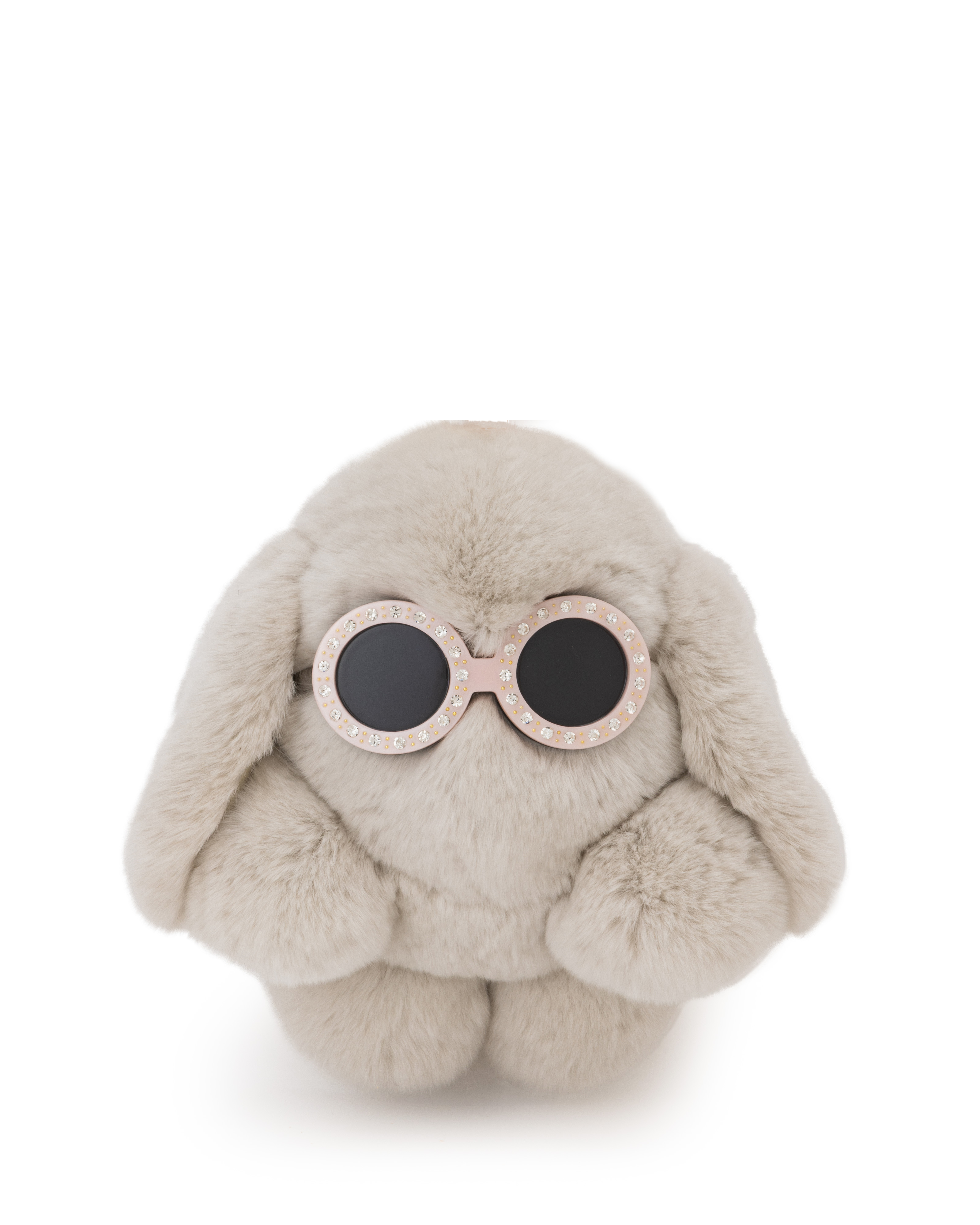 moff moff バッグチャーム Lサイズ マカロングレー