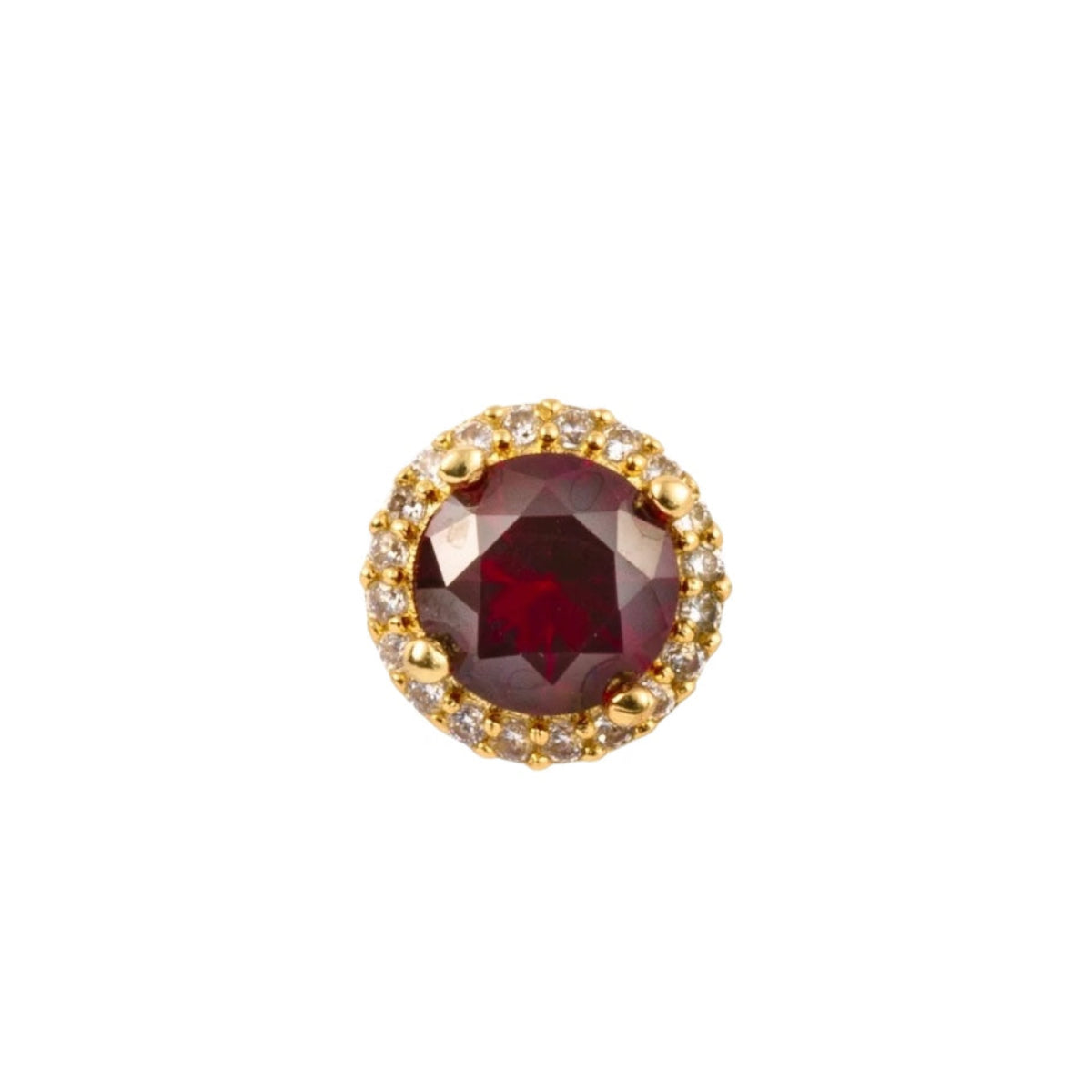 round YG red  Toe Ring 