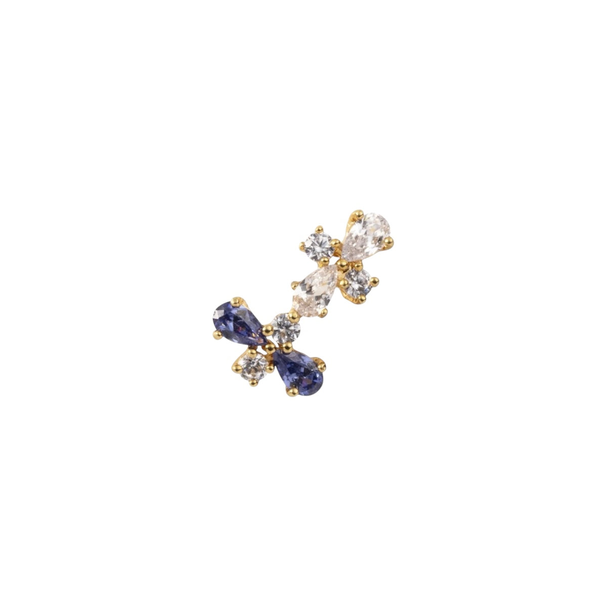  Toe Ring  Amitier 2 yellow gold blue