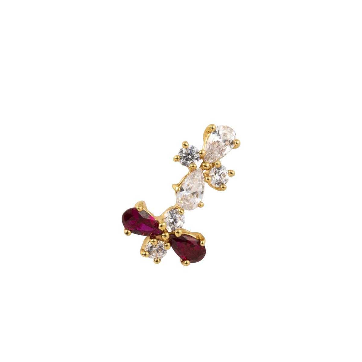 Amitie 2 YG Red Toe Ring 