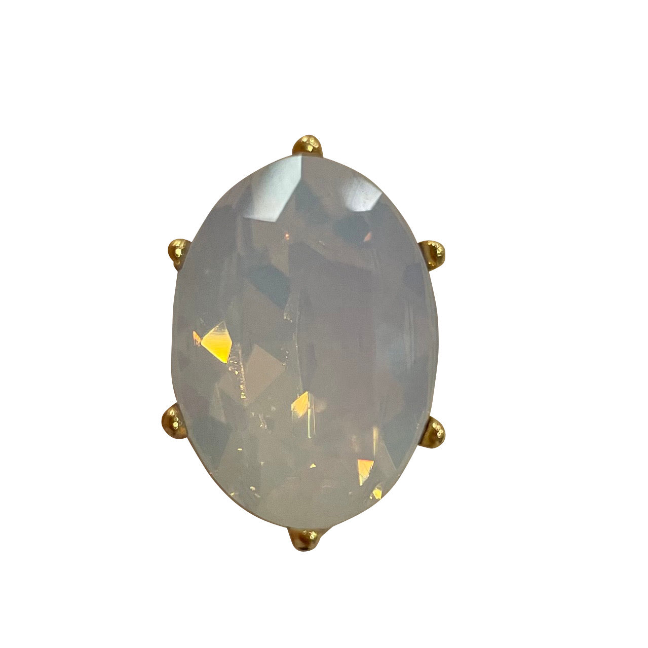 Candy Candy YG White Opal Toe Ring 