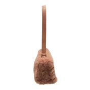 Eco Fur Mini Shoulder Bag Pink