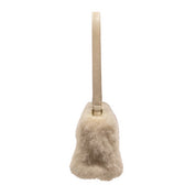 Eco Fur Mini Shoulder Bag White