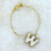 Big initial J pendant YG W