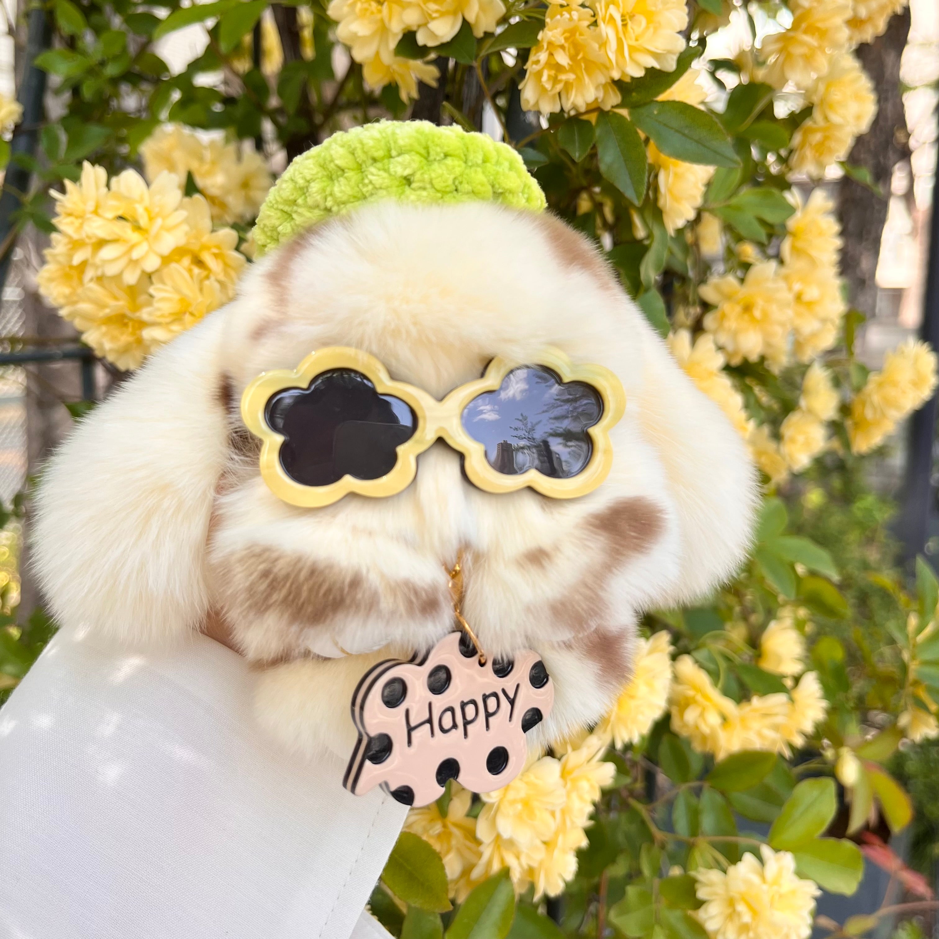 moff moff Bag Charm S Marble pudding