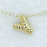 Big initial J pendant YG Y