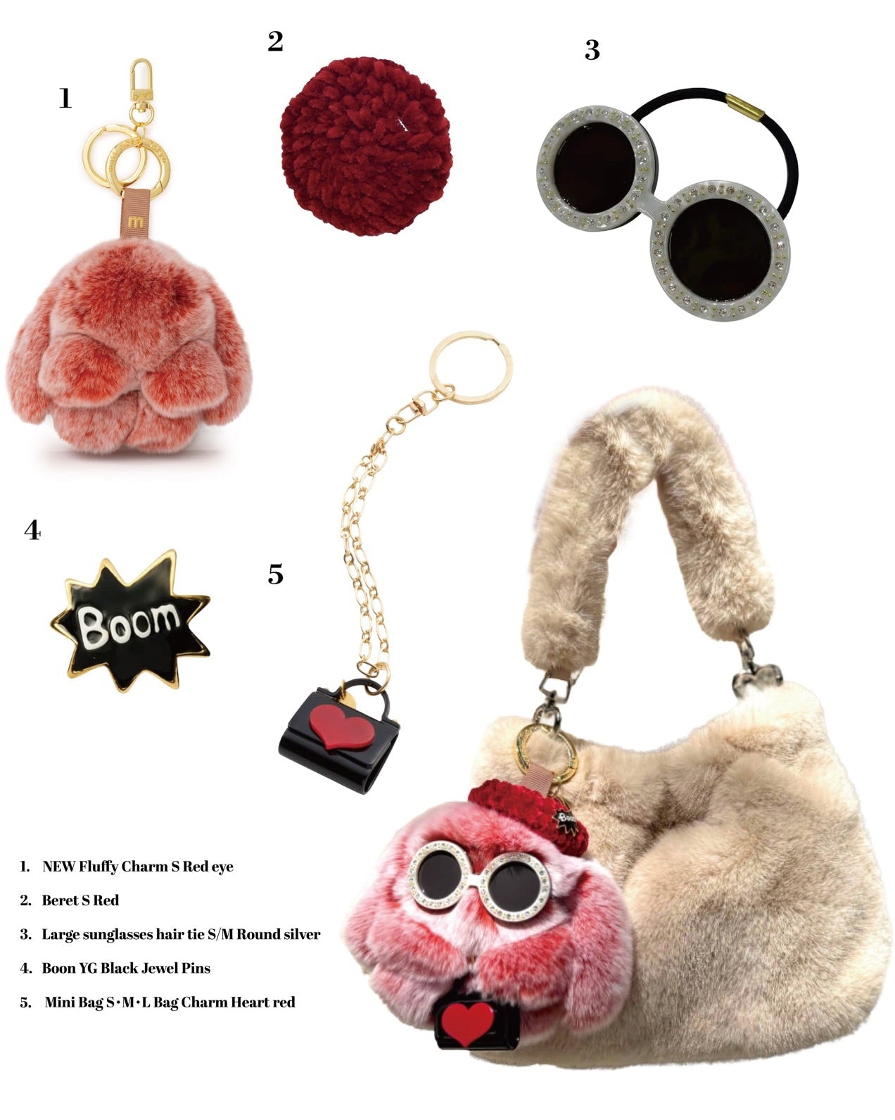 もふもふコーデ バッグチャーム S No.225 ver. 2026