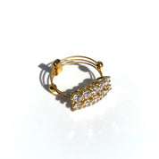 Levre YG CZ Ring