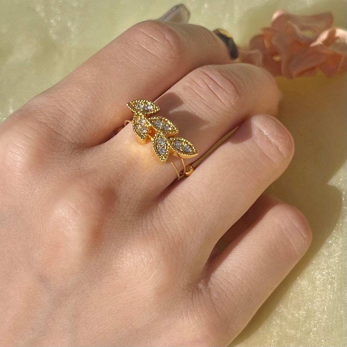 Laurel YG Crystal Ring