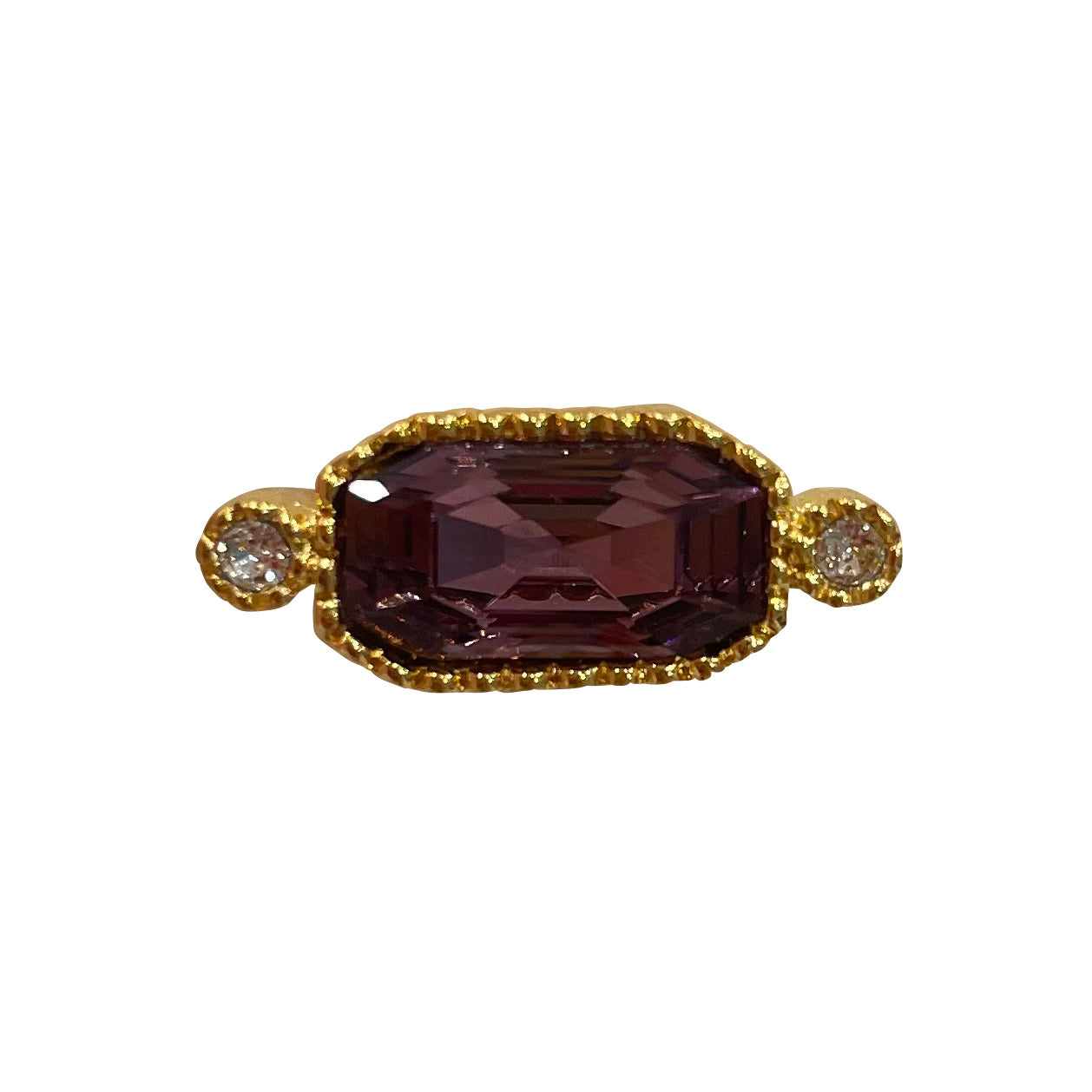 Claire S YG Violet  Toe Ring 