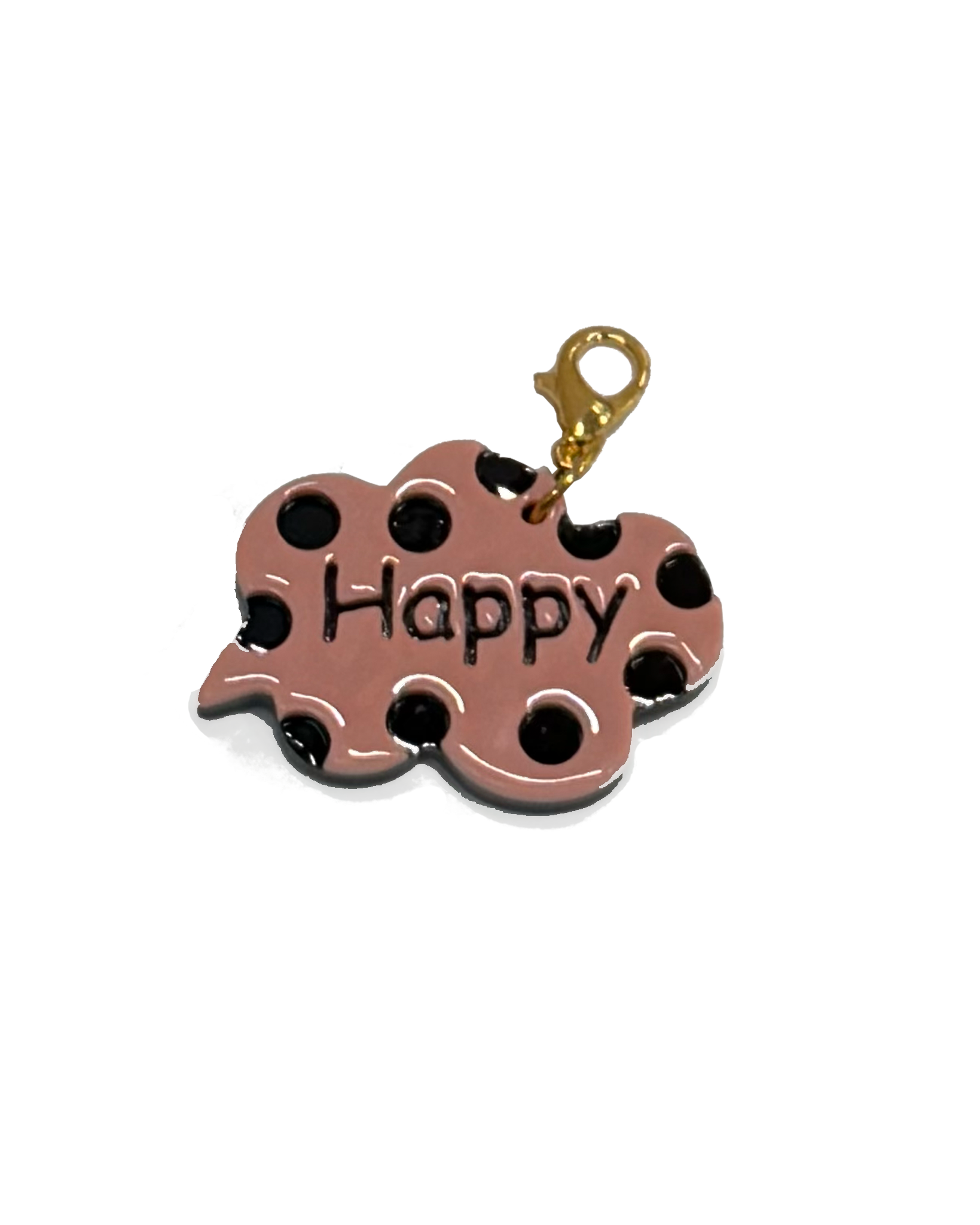 Crab shell charm "Happy" (new)*