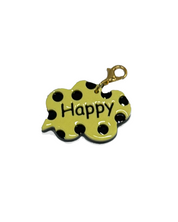 Crab shell charm "Happy" (new)*