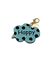 Crab shell charm "Happy" (new)*