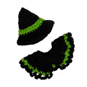 Halloween Pointy Cape Set S Black Lime