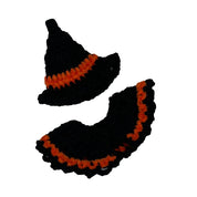 Halloween Pointy Cape Set S Black Tangerine
