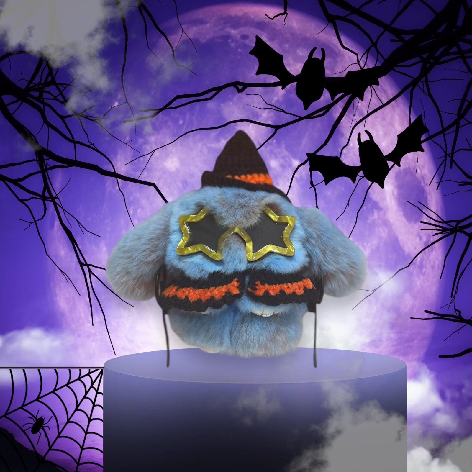 Halloween Pointy Cape Set S Black Tangerine