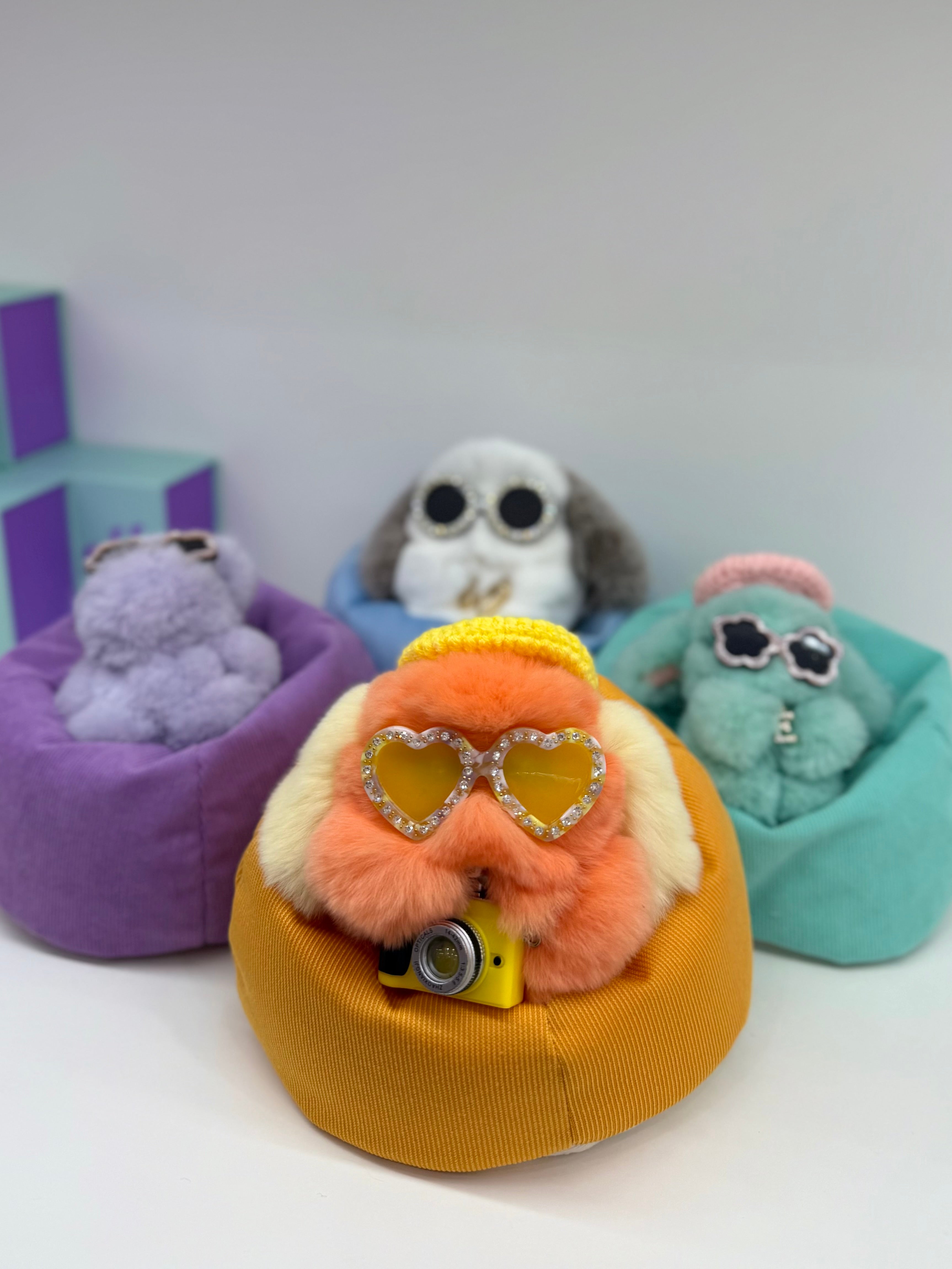 ミニ ビーズソファ ミントグリーン