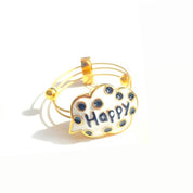 Happy YG White Ring